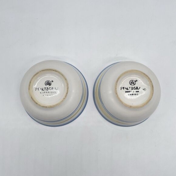 Set of 2 Pfaltzgraff Summer Breeze Dessert Bowl Dish 4 3/8” Mexico - Picture 4 of 7